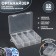 Organizer for decor, with a suspension, mobile cells, 12 cells, 13.8 × 11.3 cm, the color is transparent