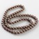 Glass beads, set 78 pcs., Size 1 pc. - 10 mm, brown color