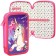 Penal 2 sections, 125x205x40 mm, laminated cardboard, Minnie Mouse and unicorn