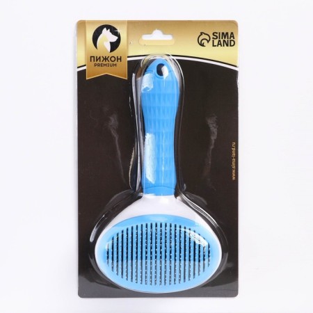 Pugrodnik with self -cleaning pizon Premium is round, with drops, 10 x 19 cm, blue-4