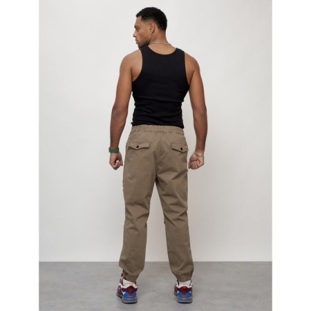 Cargo jeans men, size 54, beige color-7