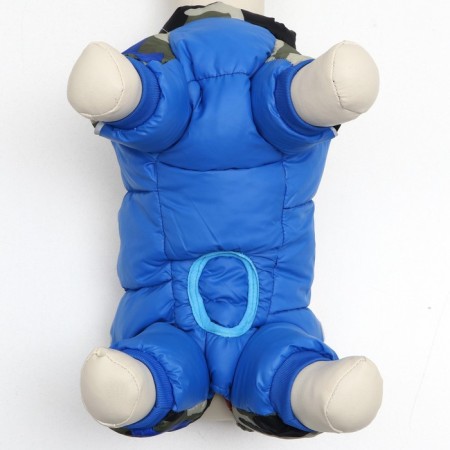The overalls printed with the lock on the back, size 12 (ds 28 cm, OG 38 cm, Osh 27 cm), blue-4