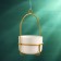 Suspended pot “Minimalist” gold, 9x9x17cm