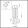 Schiny LED 7X4W 3000K cascading chandelier