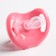 Orthodontic dummy nipple, silicone, 6+, with a cap in a container, color mix