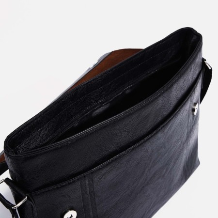 Male bag, black color-5