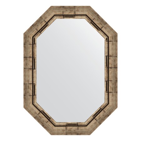 Mirror in the baguette frame, silver bamboo 73 mm 53x73 cm