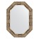 Mirror in the baguette frame, silver bamboo 73 mm 53x73 cm