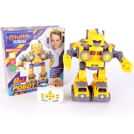 Robot Transformer Givito Robotics "Builder", on the control panel, 8 in 1-3