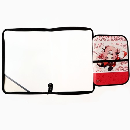 Labor folder A4, 325 x 230 x 25 mm, lightning around, folding bar, plastic, PTR-1, calligrata "Anime Sakura"-4