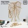 Angel wings stand 15 × 9.5 × 30, color gold