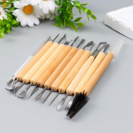 Tools for creativity set of 11 pcs wood, metal 17 cm 28x11.5 cm-1