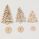 New Year's blanks for creativity "New Year! Christmas trees on the stand ", 3 pcs
