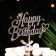 Topper "Happy Birthday", silver, with a bow, give beautifully