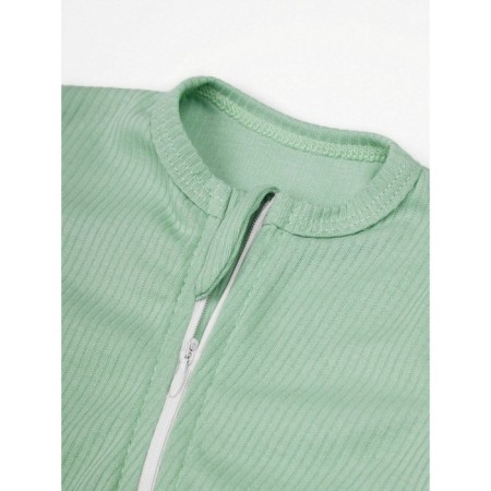 Combineson-Slip on the zipper Fashion, height 56 ​​cm, green color-10
