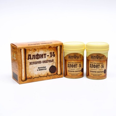 Alfit-14 Gastrointestinal Tea drink, 60 briquettes 2 g
