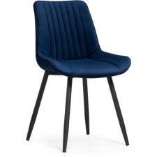 Stew Metal Seda Metal/Velur, Black/Blue 50x56x82 cm