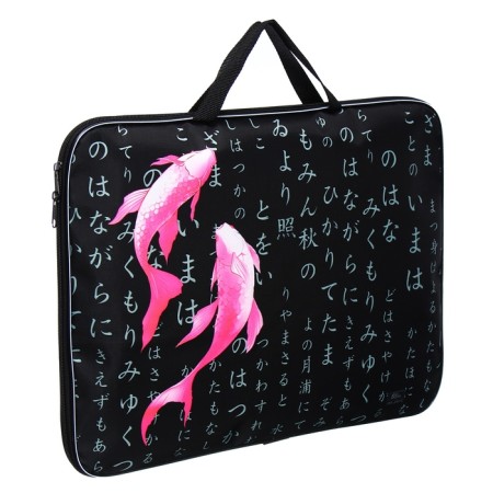 A3 folder with handles textiles 20 mm 470*350 mm Calligrata univ "fish"-2