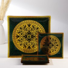 Diningral “Arabeska”, 7 items: 30 × 30 cm - 1 pc, 18 × 18 cm - 6 pcs