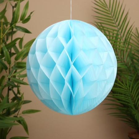 Ball paper decorative, diameter 30 cm, col. blue