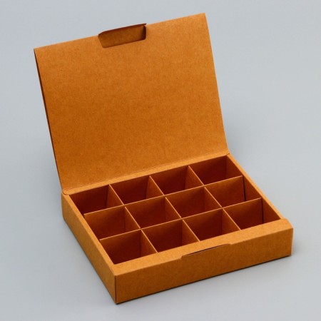 Box for 12 sweets, 19 x 15 x 3.5 cm. Confectionery packaging-1