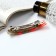 Halfish hair clip "Veta" Ornament, 8.5 cm, mix