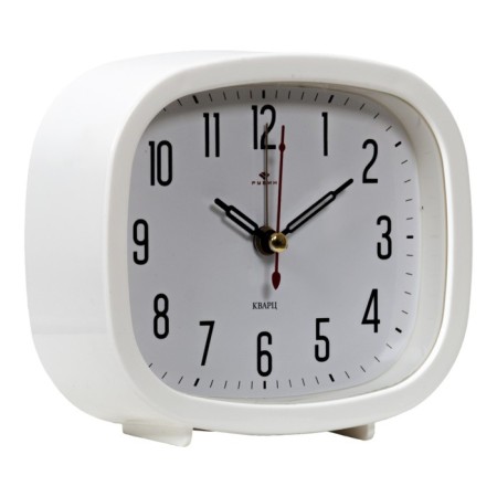 Clock - desktop an alarm clock, discrete move, 12.5 x 10.5 cm, aa-1