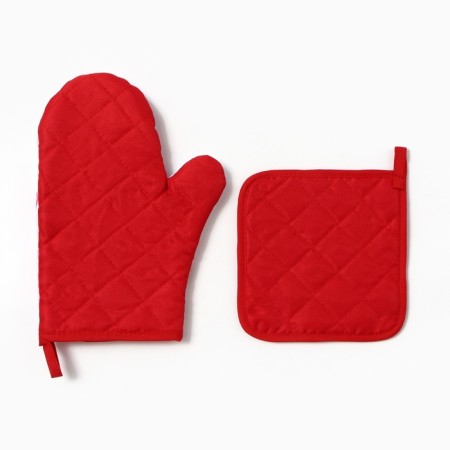 Kitchen "tulips" mittens-output 20x27cm, severity 17x17cm 100% p/e-2