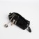 Key of zipper, length 12.5 cm, ring, black color