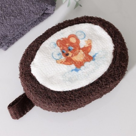 Body washcloth "Mishutka", 11 × 14 cm, color mix-8