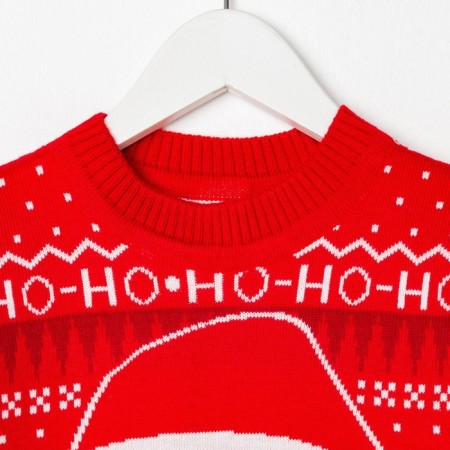 Knitted children's jumper KAFTAN "Santa" size 34, (122-128 cm)-3