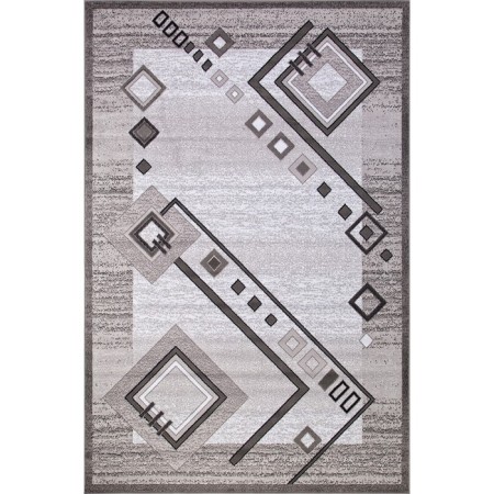 Rectangular carpet Merinos Silver, size 250x500 cm, Gray color