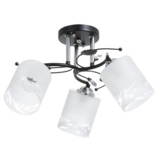 Chandelier 2004/3 E27 60W black+chrome 45x45x25 cm Bayerlux