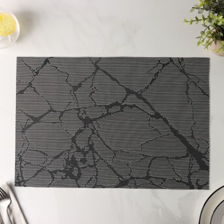 Serving napkin on the Magistro “Marble” table, 45 × 30 cm, gray color-8