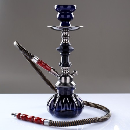 Hookah "sida", 30 cm, 1 pipe, dark blue