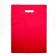 Polyethylene package with a cut handle, pink 30-40 cm, 70 μm