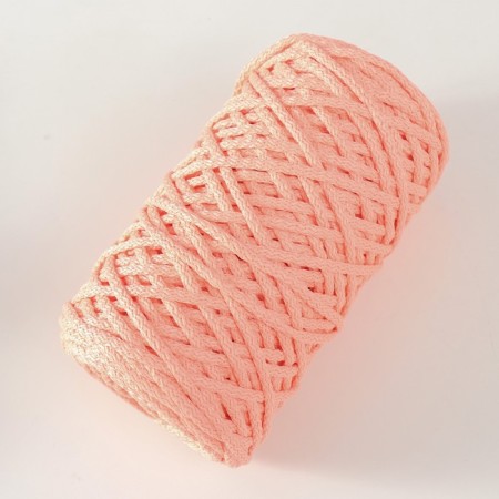 Knitting cord 100% polyester, width 5 mm 100m (pink)-1