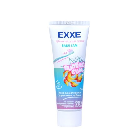 Children's toothpaste Exxe with calcium "Babb Gam", 75 ml-1