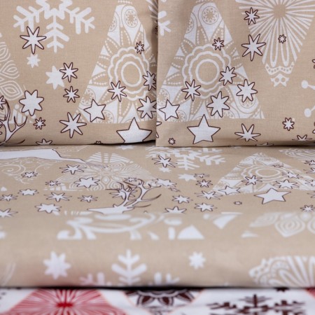 Bed linen Ethel 1.5sp "New Year's patchwork" 143x215cm, 150x214cm, 50x70cm-2 pcs-9