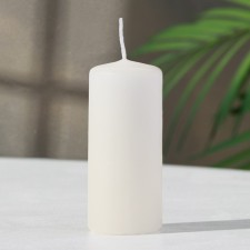 Candle - cylinder, 4x9 cm, 11 hours, 90 g, ivory