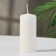 Candle - cylinder, 4x9 cm, 11 hours, 90 g, ivory