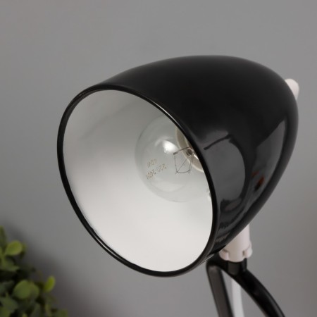 Tall lamp "Stand" E27 40W black and white 15x16.5x38 cm-6