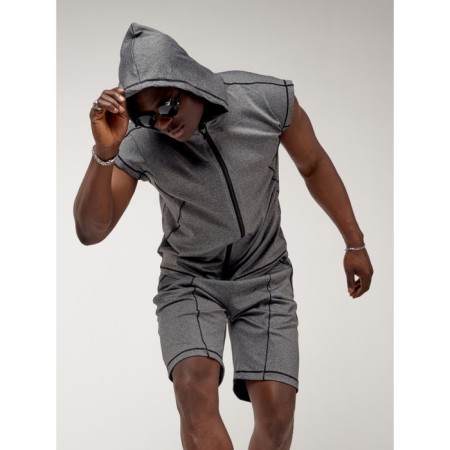 Male tracksuit, size 50-52, gray color-13