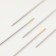 Sewing needles No. 1/5, d = 1.04 mm, 6 cm, with a golden ear, 10 pcs