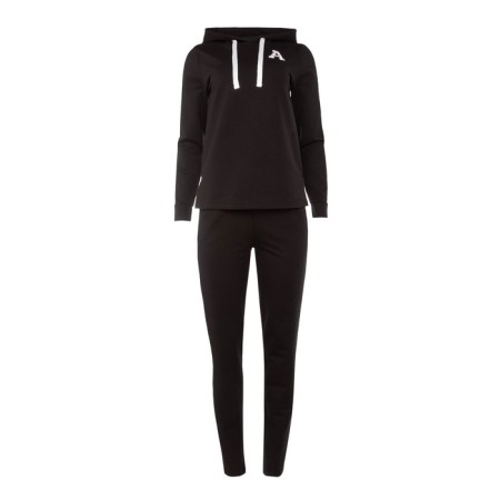 Women's costume (sweatshirt/trousers) Charlotte, black color, size 48-6