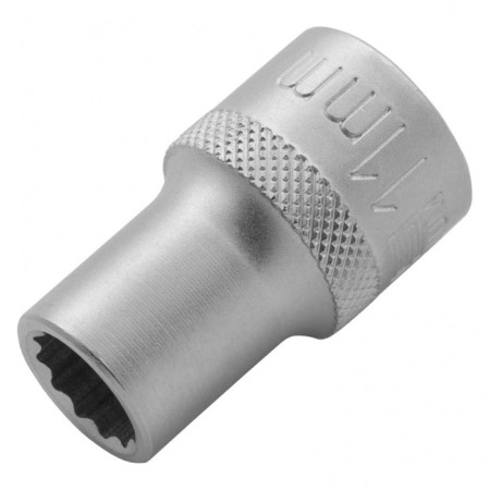 Thile head Stels 13653, chrome, 12-sided, CRV, under square 1/2 ", 11 mm