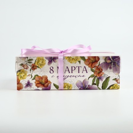 Box for Capcake "Irises", 23 x 16 x 7.5 cm-1