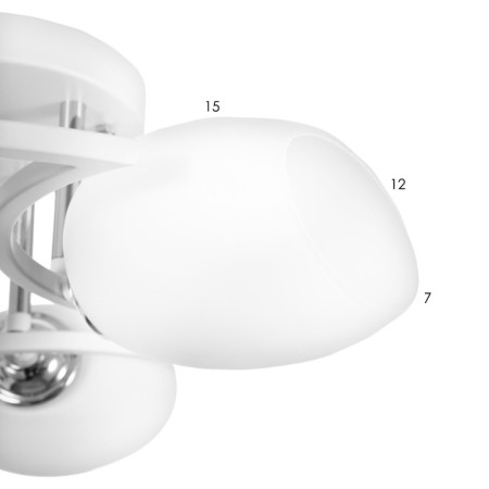 Chandelier 2781/3 E27 40W Belo-chromium 49x49x25 cm Bayerlux-5