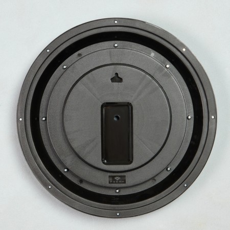 Interior mirror, wall, d = 45.5 cm, black with silver-2