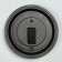 Interior mirror, wall, d = 45.5 cm, black with silver